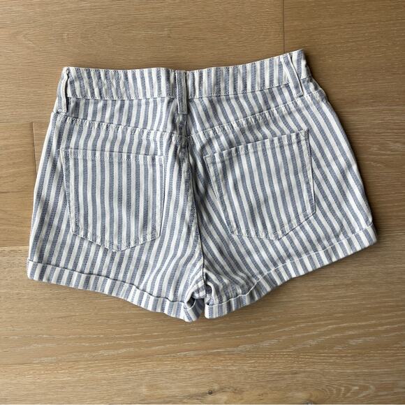 Pacsun High Rise Mom Denim Striped Short - Picture 2 of 3